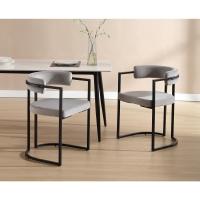2 Sillas de Cocina con Reposabrazos, Sillas de Salón Modernas con Patas Metálicas Sillas de Descanso Simples para Hogar/Restaurante - details 4