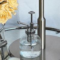 Botella pulverizadora de vidrio tipo empuje, gota de lluvia, regadera de jardín a presión manual, pulverizador de flores transparente con fondo antideslizante a prueba de fugas para exteriores - details 7