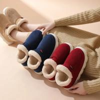 Zapatos de invierno para mujer, zapatos informales de casa para hombre 2025, zapatos cálidos de algodón para exteriores para mujer, zapatillas acolchadas de felpa para interiores para mujer - details 7