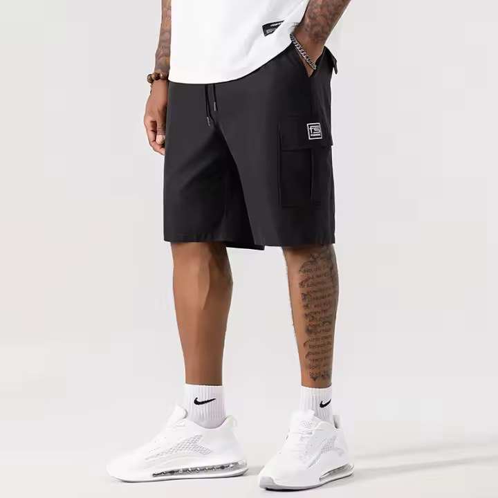 Ropa de trabajo de verano para hombre, pantalones cortos informales y de moda de pierna recta - 1
