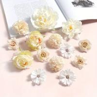Cabeza de flores artificiales de rosas mezcladas, flores falsas para decoración del hogar, decoración de boda, manualidades, regalos, adorno, accesorios de guirnalda - details 8