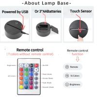 Lámpara de ilusión 3D para montar en motocicleta Luz de noche LED para cabeza - details 8