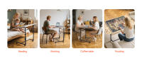 SucceBuy Mesa de Rompecabezas Portátil de Madera con Patas, 4 Cajones de Almacenamiento, Cubierta y Ruedas, Tablero de 86x63cm para Rompecabezas, Altura Ajustable y 5 Ángulos de Inclinación, Regalo Ideal para Entusiastas de los Rompecabezas, 1500 Piezas - details 7