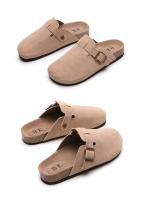 Zapatillas planas de exterior Retro concisas para mujer, sandalias modernas con hebilla, zapatos con correa, otoño e invierno, novedad de 2023 - details 2