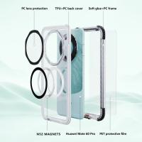 Funda de Deporte al Aire Libre para Huawei Mate 60 Pro Impermeable y Magnética 360 IP68 de IAOOPOO con Diseño Geométrico Transparente Compatible con Samsung - details 4