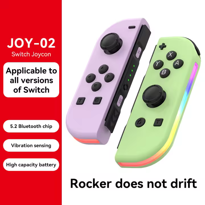 Controlador inalámbrico para Switch LITE OLED Bluetooth Gamepad JoyPad Joystick con mango izquierdo y derecho Gyro de 6 ejes con consola de juegos Trubo Wake Up - 1