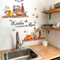 Pegatina de Pared de Cocina de Mariposas y Abejas Decoración Ligera y Elegante para el Hogar - details 6