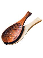 Retro Japanese Creative Fish Shape Rice Spoon Cute Nature Wooden Non-stick Rice Shovel Scoop Kitchen Cooking Utensils Supplies - details 4