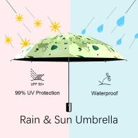 Paraguas de viaje plegable de verano, paraguas a prueba de viento, paraguas para sol y lluvia, paraguas impermeable y anti UV para mujeres y hombres, automático - details 7