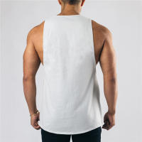 Camiseta de algodón sin mangas para hombre, camiseta sin mangas para gimnasio, culturismo, entrenamiento, Fitness muscular, chaleco que absorbe la humedad, gran oferta, Verano - details 12