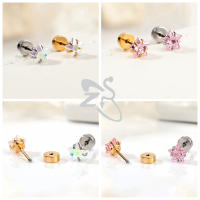 ZS-pendientes de acero inoxidable para mujer y niña, aretes de 20G con forma de corazón, estrella, Circonia cúbica, cristal, Piercing para el lóbulo y la hélice del cartílago, 1 unidad - details 8