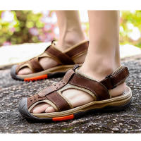 Novedad de verano para hombre, sandalias huecas transpirables, deportes al aire libre y ocio, zapatos de playa grandes antideslizantes - details 16