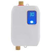 Calentador de agua instantáneo montado en la pared, 3000W, LED para lavado diario, enchufe estadounidense (blanco) - details 0