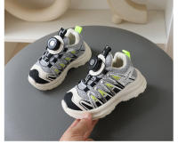 Zapatos de niños nueva primavera y otoño zapatillas deportivas de malla para niños zapatos para correr transpirables niñas botón giratorio papá zapatos - details 11