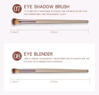 Juego de brochas de maquillaje profesional para mujer, alta calidad, belleza, maquillaje coreano, cosméticos, 10 Piezas - details 10