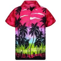 Camisa Casual de Hombre 5XL Moda de Playa con Estampado de Palma Cuello Único de Cuba Estilo 2022 - details 5