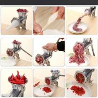 Picadora de carne ajustable, herramienta multifunción para rellenar salchichas, molinillo de fideos, frutas y verduras, operado a mano - details 6