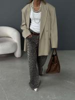 Pantalones de Pierna Ancha y Estampado de Leopardo Cintura Alta, Ajuste Suelto, Comodidad y Calidad - details 4