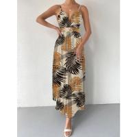 Vestido de novia floral francés para mujer, verano 2024, elegante estilo bohemio vintage con cintura ceñida, hasta la rodilla. - details 22