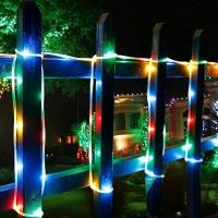 Luz solar de tubo exterior, 21,95 metros, 200 luces LED, con mando a distancia, 8 modos externos de cuerda - details 9