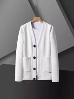 Chaqueta tipo gofre con un solo pecho para hombre, nueva marca de moda - details 2