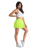Gimnasio Deportes Mujer Fiess Bolsillos Correr al aire libre Falda de tenis Secado rápido Estiramiento Pantalones cortos de verano - details 4