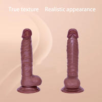 Juguete sexual para mujeres Consolador de silicona realista de 11 pulgadas, material seguro para el cuerpo Ventosa fuerte Consolador anal grueso ultra suave y realista para hombres Estimulador del punto G con eje curvo y bolas Entrenador de garganta - details 5
