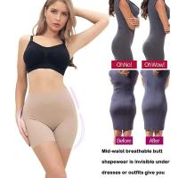 Pantalones cortos sin costuras para mujer, ropa moldeadora, adelgazante de muslos, cintura alta, Control de barriga, moldeador de cuerpo, ropa interior moldeadora de verano - details 3