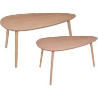 Mesa de Centro Mileo Natural x2 Muebles y Organización Mesas de Café - details 0