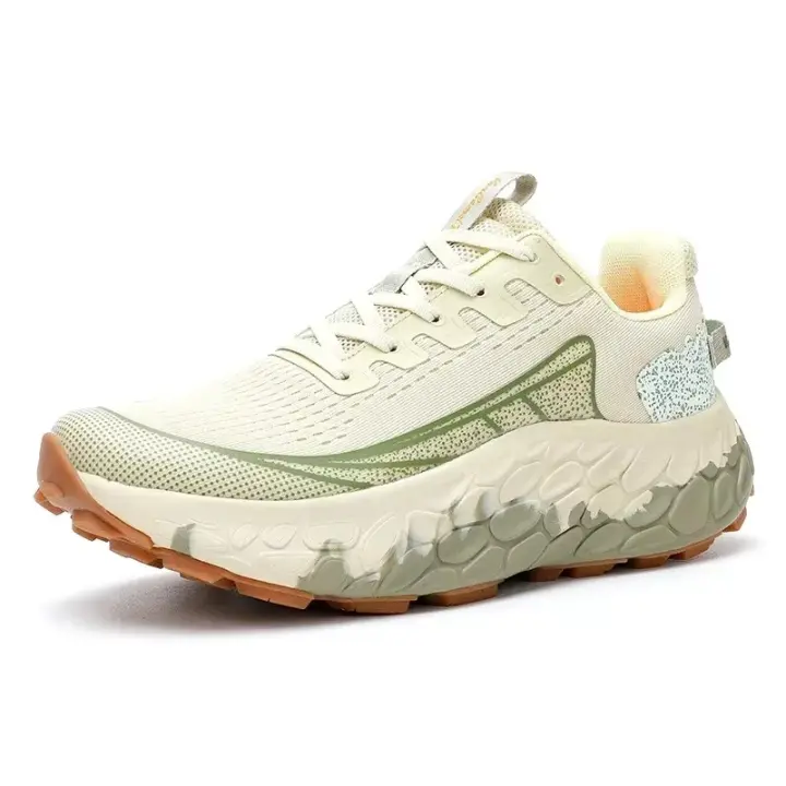 Zapatillas para correr de rebote transpirables para hombre, zapatillas antideslizantes con amortiguación para exteriores, zapatillas para correr con parte inferior gruesa, zapatillas para parejas - 1