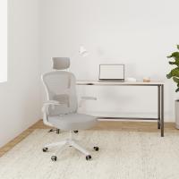 Silla de Oficina Ergonómica Ajustable Respirable, Ajustable, Giratoria de 360°, Reposabrazos Abatibles de 90°, Soporte Lumbar - details 1