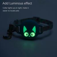 Collar de posicionamiento de gato con efecto luminoso, hebilla de seguridad, patrón de gato, rastreador de ubicación de gato, cubierta protectora de silicona - details 9