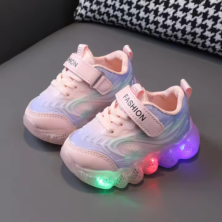 Zapatos Nuevos para niños, ligeros, tesoro de las mujeres, suela blanda para niños, pequeños, zapatos de moda - 1