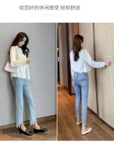 Moda de otoño para mujer de primavera y verano, zapatos planos con hebilla de metal británico, zapatos de ballet informales verdes con punta redonda - details 6