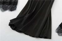 Conjunto de 2 piezas para mujer, camisón con cuello en V, ropa de dormir de seda, ropa, ropa de dormir para el hogar - details 17
