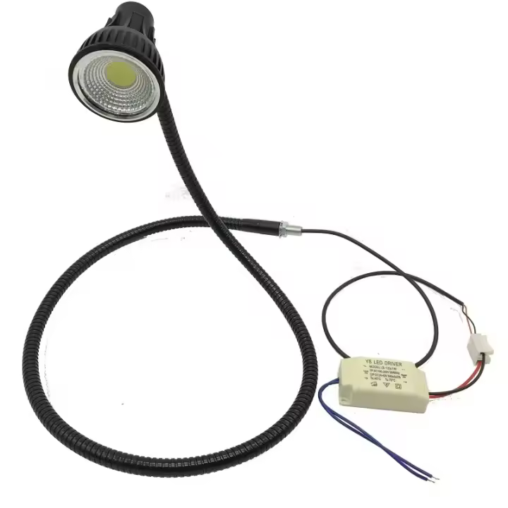 Luces de Trabajo para Máquina CNC de Aluminio Pulido Luz de Trabajo LED de 10W para 80CM de Longitud Enchufe de Cable Duro Iluminación Industrial - 1