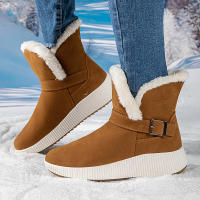 Botas de nieve para mujer, botines clásicos con forro de piel, suela antideslizante, ligeros, cómodos, cálidos, para exteriores, Invierno - details 5