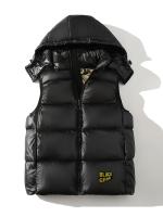 Abrigo acolchado sin mangas para hombre, chaleco informal con cremallera, cálido, con capucha, para actividades al aire libre en invierno - details 0