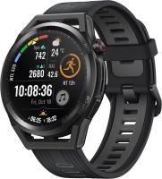 Caliente Huawei Watch GT Runner 4GB RUN-B19 Correa de silicona suave de fibra de polímero duradera GNSS de cinco sistemas de doble banda - Negro - details 3
