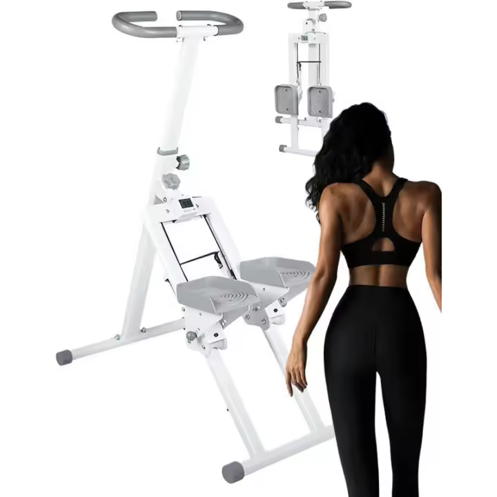 Hine de ejercicio de escalada Vertical para Fiess Home, escalador plegable con Monitor LCD, entrenamiento de cuerpo completo, escalón de montaña plegable - 1