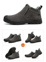 Zapatos de trabajo de seguridad para construcción y soldadura anticompresión para hombre, resistentes al desgaste, indestructibles, para uso en exteriores - details 9