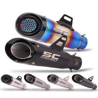 Escapamiento de Motocicleta Universal RESPRACE Silenciador Redondo para Honda Longitud de 51mm - details 0