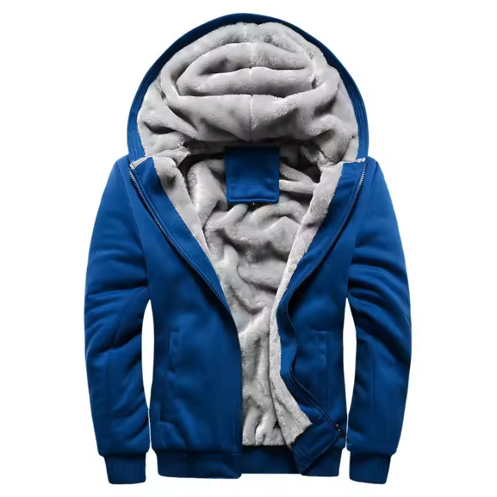 Ropa deportiva informal de invierno para hombre, chaqueta de terciopelo grueso, ropa deportiva cálida - 1