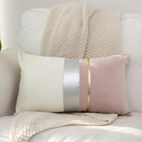 Funda de Cojín de Terciopelo ANUMEI de Lujo Pack de 2 45x45cm 30x50cm Decoración del Hogar Funda de Almohada Decorativa Sofá Diseño Gris Resistente a la Reducción Tipo de Cierre Cremallera - details 5