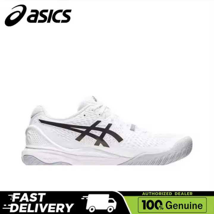 ASIC'S Gel Resolution 9 Zapatos de tenis de corte bajo duraderos y transpirables en blanco y negro Zapatos deportivos para hombre 【Tienda oficial de ASIC'S】 - 1