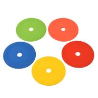 Disco de marcador de conos planos de fútbol, 10 piezas, marcadores de entrenamiento de agilidad de velocidad para deportes de baloncesto, equipo de entrenamiento portátil - details 1