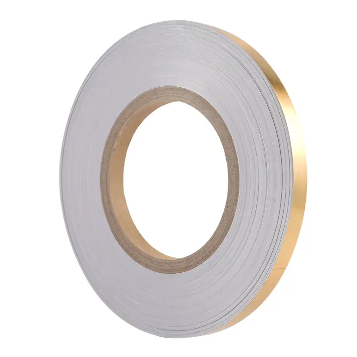 Pegatinas autoadhesivas doradas de 50 metros, cinta de sellado impermeable para azulejos, pared, espacio, tira de juntas, pegatinas de belleza, calcomanías, decoración del hogar - 1