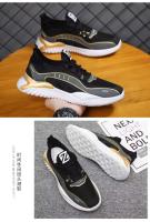 Zapatos deportivos corrientes de los hombres ocasionales antideslizantes respirables de la malla de la moda barata del logotipo de la marca 2024 - details 1
