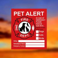 Pegatinas de Ventana Estáticas Pet Alert Paquete de 4 Señal de Rescate para Mascotas en Emergencias - details 8