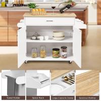 Cocina, Armario de Cocina con Toallero y Estante para Especias, Cajón Grande y Estante Ajustable, - details 7